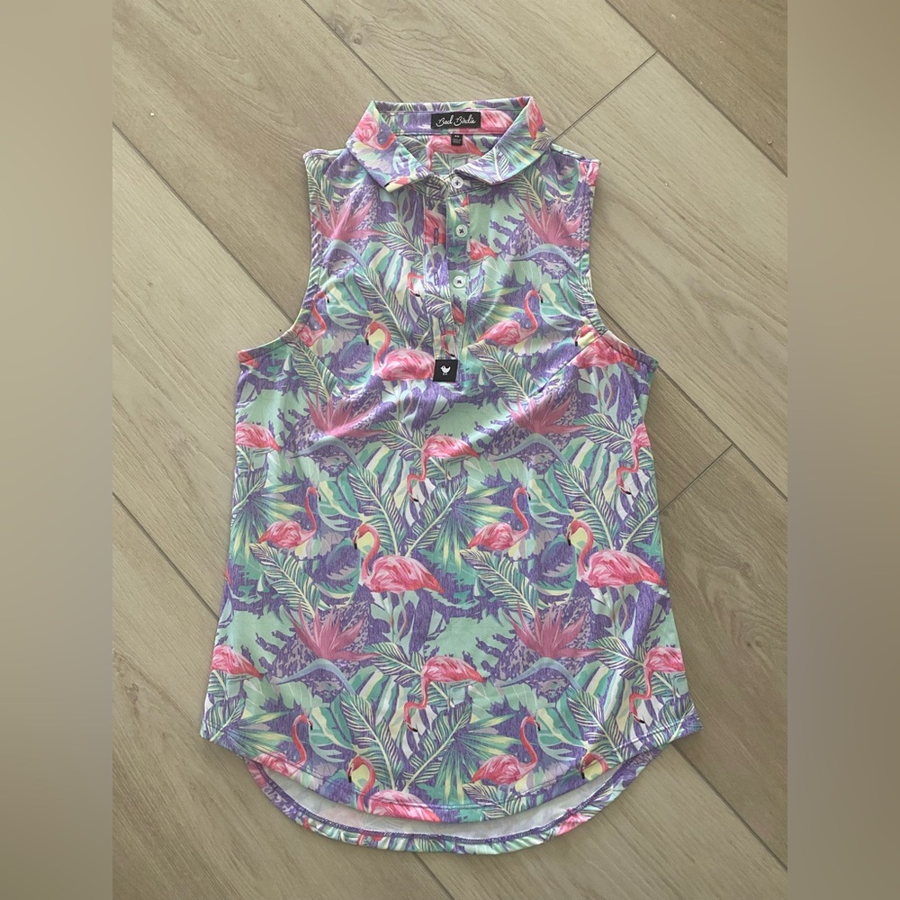 Bad Birdie collared top